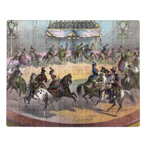 Circus Grand Finale Circa 1872 Jigsaw Puzzle