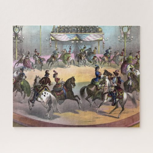 Circus Grand Finale Circa 1872 Jigsaw Puzzle