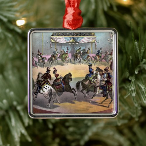 Circus Grand Finale Circa 1872 Metal Ornament