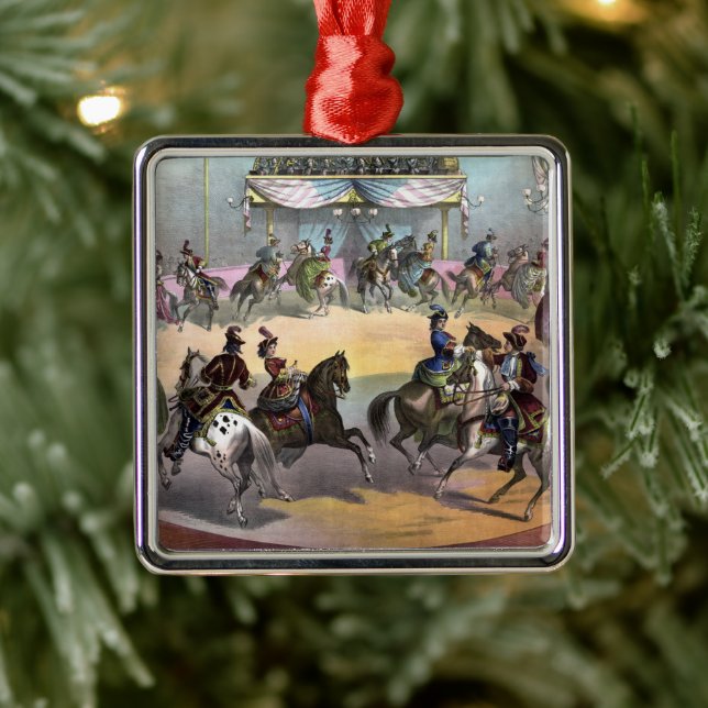 Circus Grand Finale, Circa 1872. Metal Ornament (Tree)