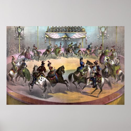 Circus Grand Finale Circa 1872 Poster