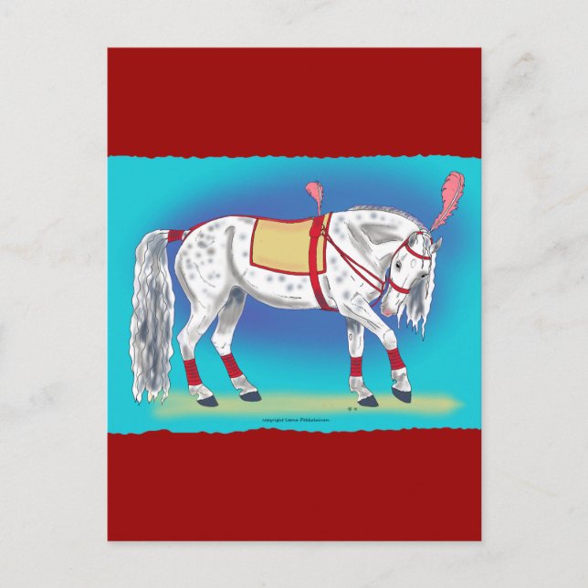 Circus Horse Postcard (Front)