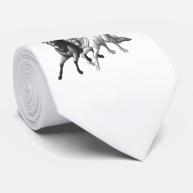 Circus Horses Neck Tie (Rolled)