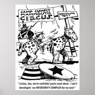 Circus Humor, No Inferiority Complex, Funny Poster