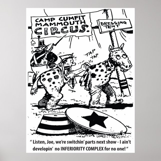 Circus Humor, No Inferiority Complex, Funny Poster (Front)