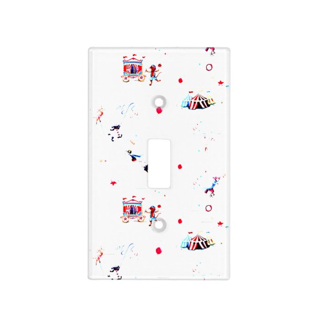 circus inspired carnival big top fair light switch cover (Front)