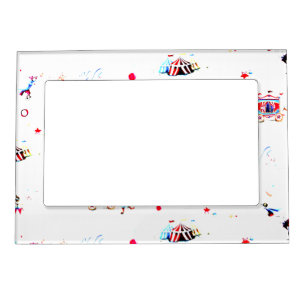 circus inspired carnival big top fair magnetic frame