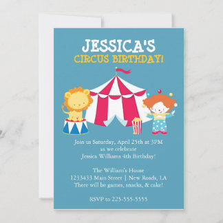 Circus Invitation