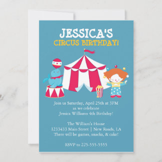 Circus Invitation