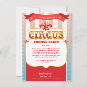 Circus Invitation