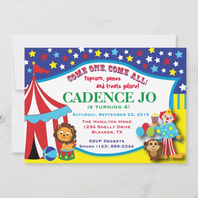 Circus Invitation 2 (Front)