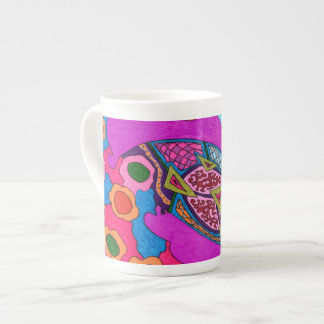 Circus Lion Abstract Bone China Mug