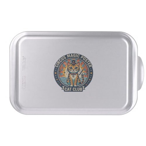 Circus Magic Poster Cat Cute Kitty Design - Circus Cake Pan