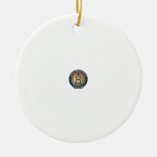 Circus Magic Poster Cat Cute Kitty Design - Circus Ceramic Ornament