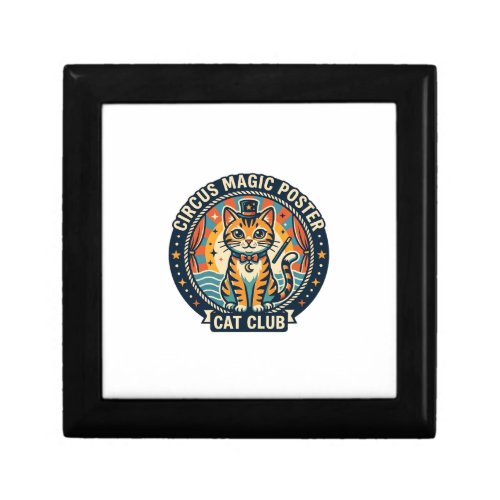 Circus Magic Poster Cat Cute Kitty Design - Circus Gift Box