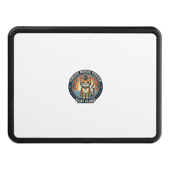 Circus Magic Poster Cat Cute Kitty Design - Circus Hitch Cover (Front)
