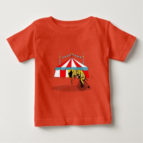 Circus Memorabilia In Memory of Circus Elephants Baby T_Shirt