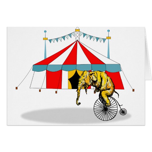 Circus Memorabilia In Memory of Circus Elephants Cards (Front Horizontal)