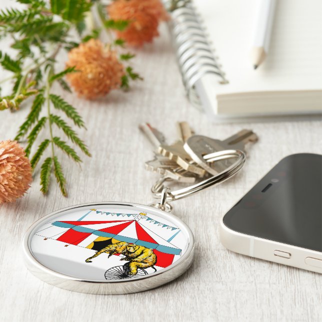 Circus Memorabilia In Memory of Circus Elephants Keychain (Side)