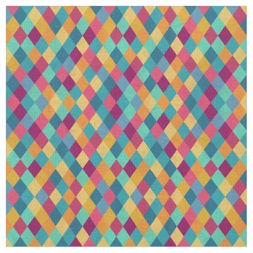 Circus Multicolor Rhombuses Fabric
