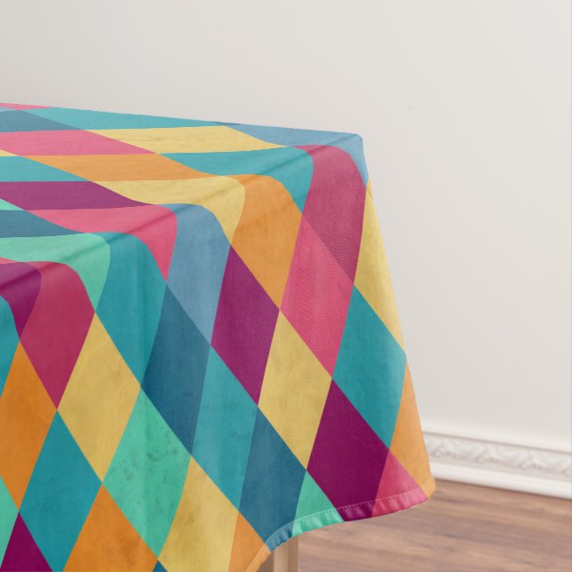 Circus Multicolor Rhombuses Tablecloth (In Situ)