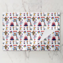 Circus Paper Placemats, Carnival Party Table Mats