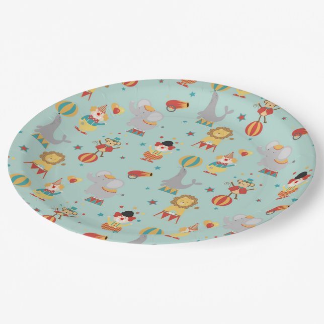 Circus Paper Plates (Angled)