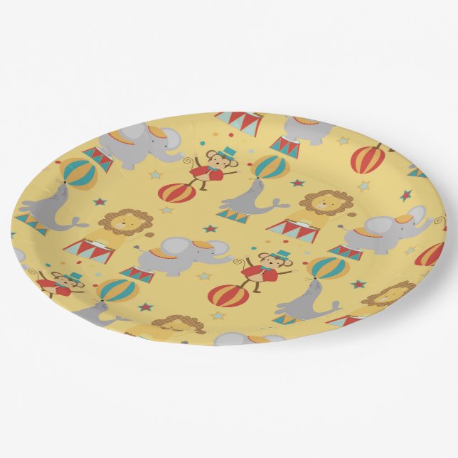 Circus Paper Plates (Angled)