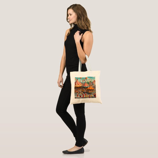 Circus Parade Tote Bag (Front (Model))