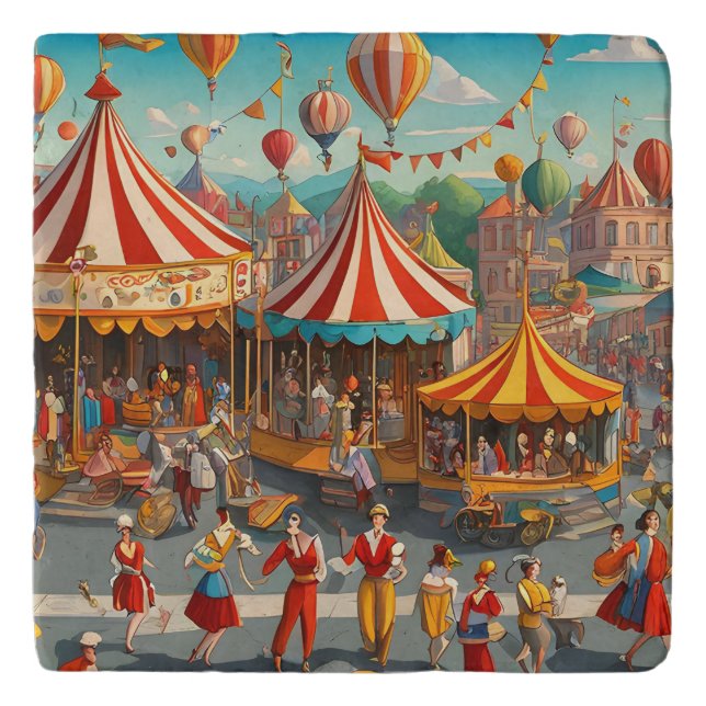 Circus Parade Trivet (Front)