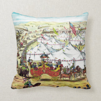 Circus Parade - Vintage Circus Art Pillow
