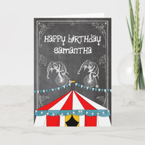 Circus Party Gifts Card