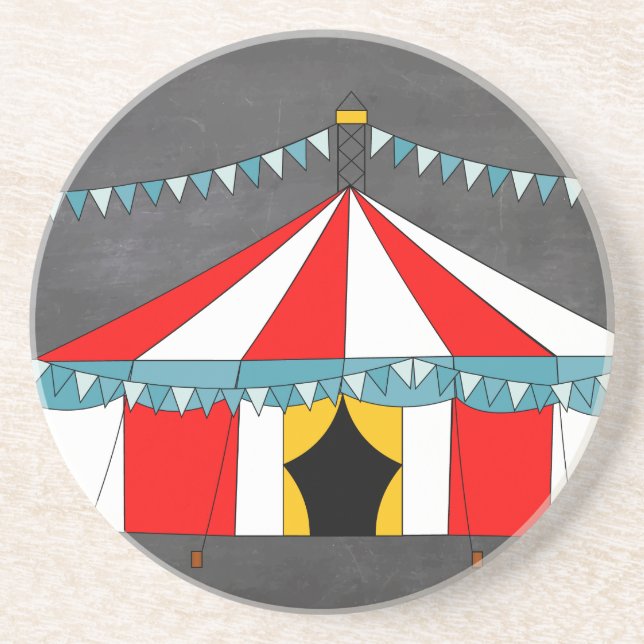 Circus Party Gifts Drink Coaster (Front)