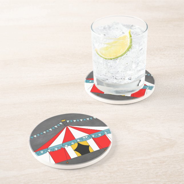 Circus Party Gifts Drink Coaster (Side)