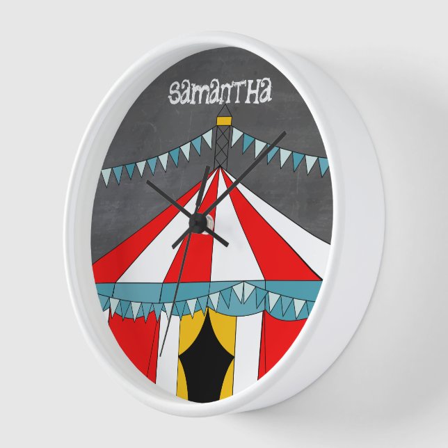 Circus Party Gifts Wall Clock (Angle)