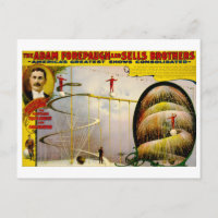 Circus Performance Vintage 1899 Poster