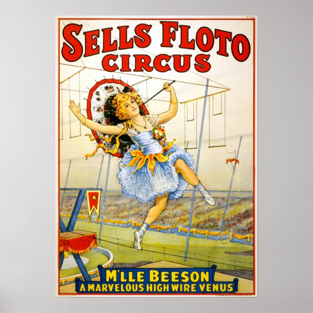 Circus Performance Vintage 1921 Poster (Front)