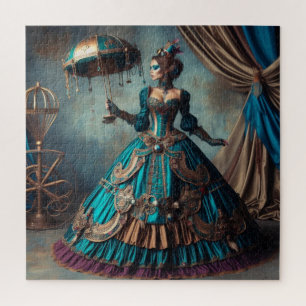 Circus Performer Steampunk Vintage Victorian Lady Jigsaw Puzzle