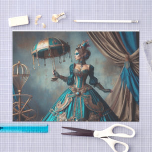 Circus Performer Steampunk Vintage Victorian Lady Tissue Paper