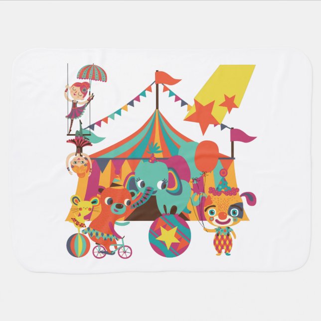 Circus Performers Baby Blanket (Horizontal)