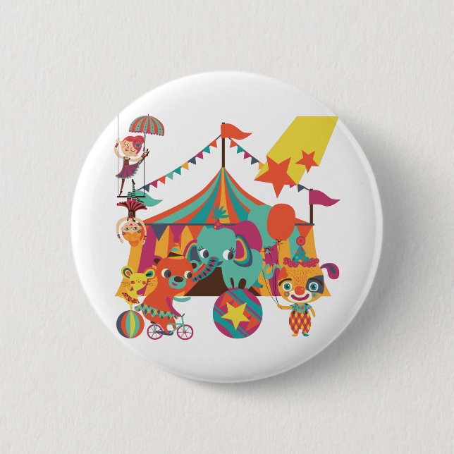 Circus Performers Button (Front)