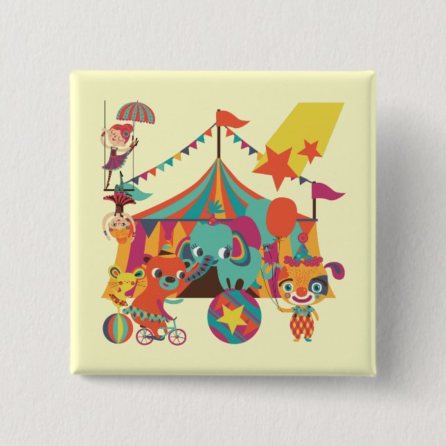 Circus Performers Button (Front)