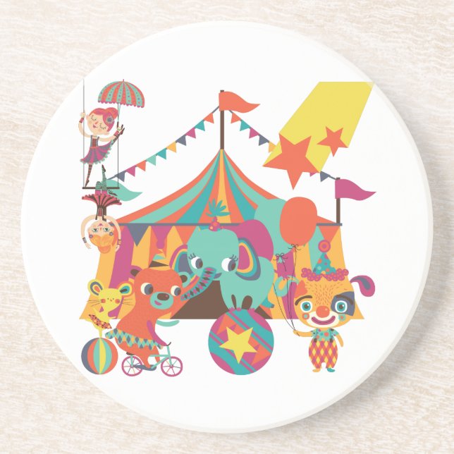 Circus Performers Drink Coaster (Front)