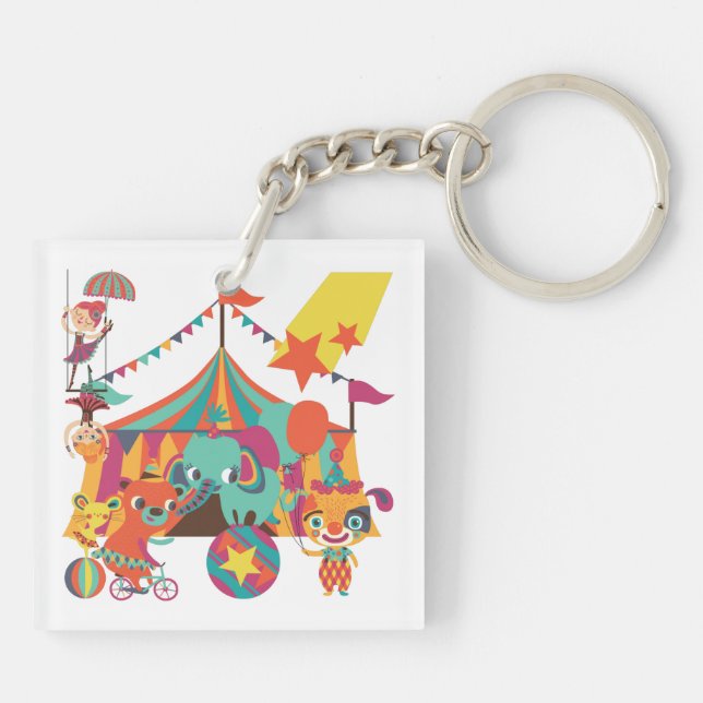 Circus Performers Keychain (Back)