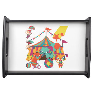 Circus Performers Serving Tray