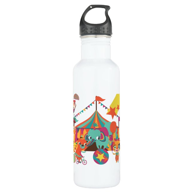 Circus Performers Stainless Steel Water Bottle (Front)