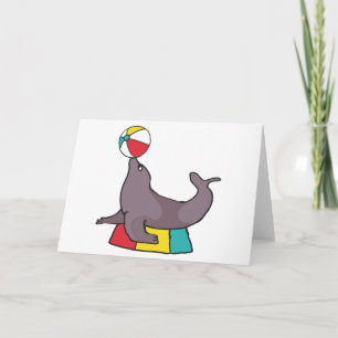 Circus Performing Seal Card