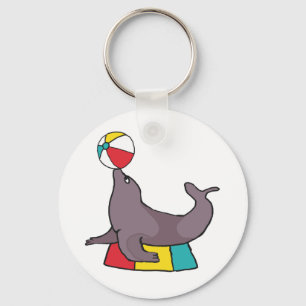 Circus Performing Seal Keychain