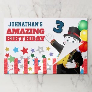 Circus Polar Bear Ringmaster Birthday  Paper Pad