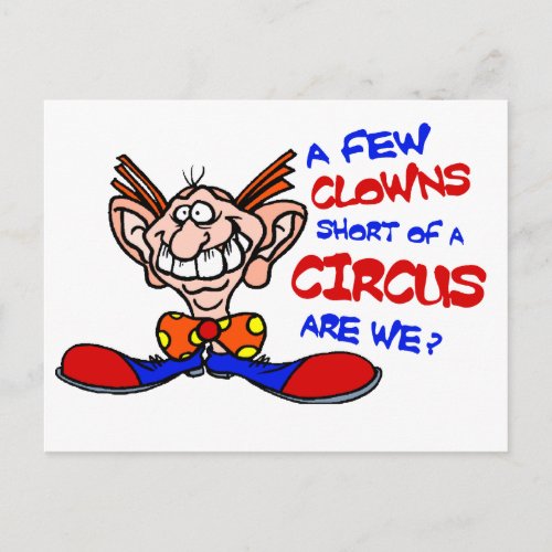 Circus Postcard